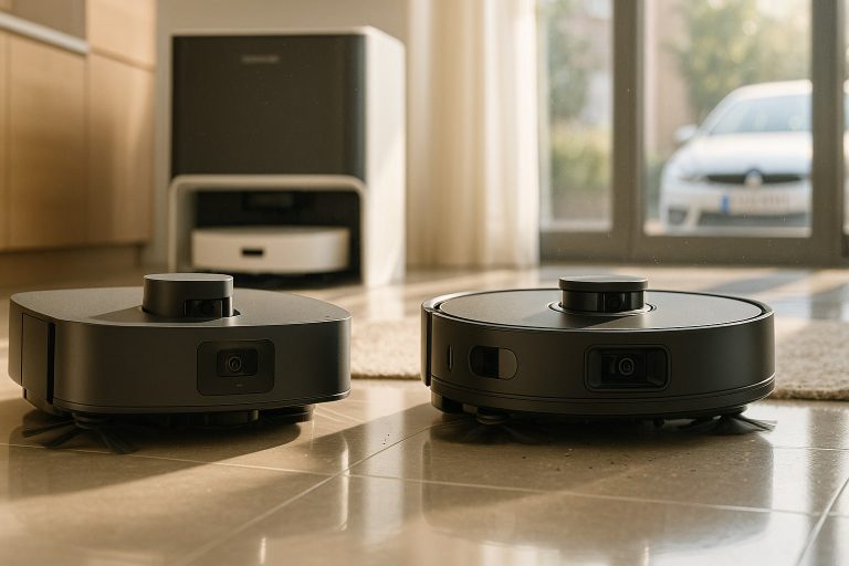 Ecovacs Deebot X2 Omni vs Roborock S8 MaxV Ultra: duelo de robots premium con brazo y cámara IA Ecovacs Deebot X2 Omni vs Roborock S8 MaxV Ultra: duelo de robots premium con brazo y cámara IA