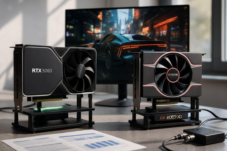 NVIDIA GeForce RTX 5080 vs AMD Radeon RX 9070 XT: GPU para 4K con ray tracing en 2026 NVIDIA GeForce RTX 5080 vs AMD Radeon RX 9070 XT: GPU para 4K con ray tracing en 2026