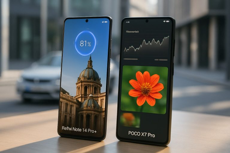 Xiaomi Redmi Note 14 Pro+ vs Poco X7 Pro: gama media con carga rápida bajo 400 €